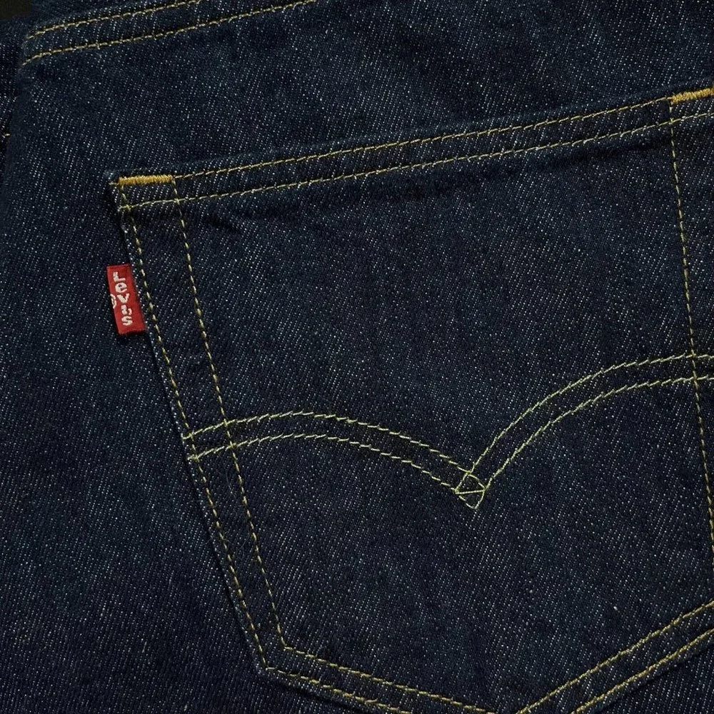 Levis 469 Mens Denim Shorts Size 46 Dark Blue Loose‎ Fit Casual & Stylish